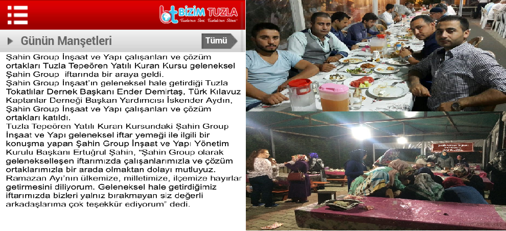 Şahin Group İftar da Bir Araya Geldi